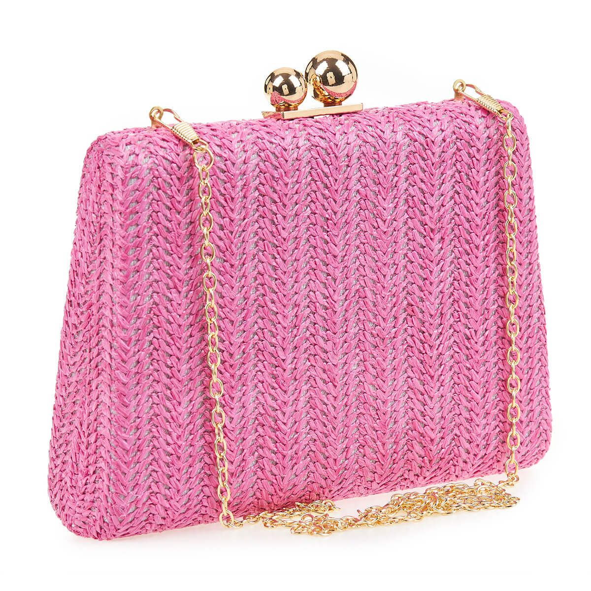 Verde Γυναικείο Τσαντακι Αμπιγέ 01-1624 Ψάθινο / Γκρί