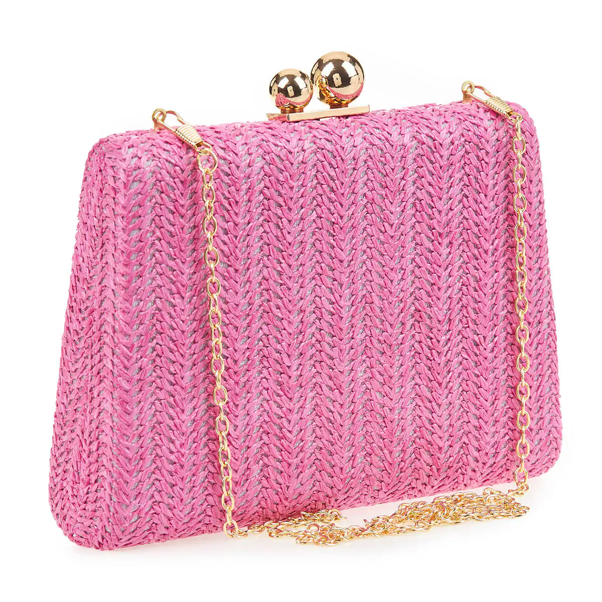 Verde Γυναικείο Τσαντακι Αμπιγέ 01-1624 Ψάθινο / Γκρί