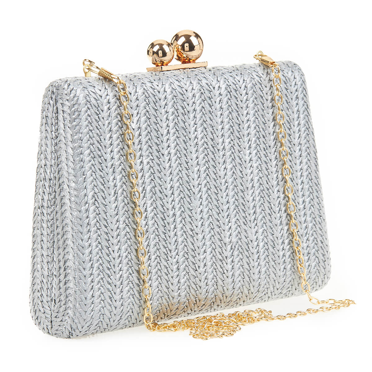 Verde Γυναικείο Τσαντακι Αμπιγέ 01-1624 Ψάθινο / Γκρί