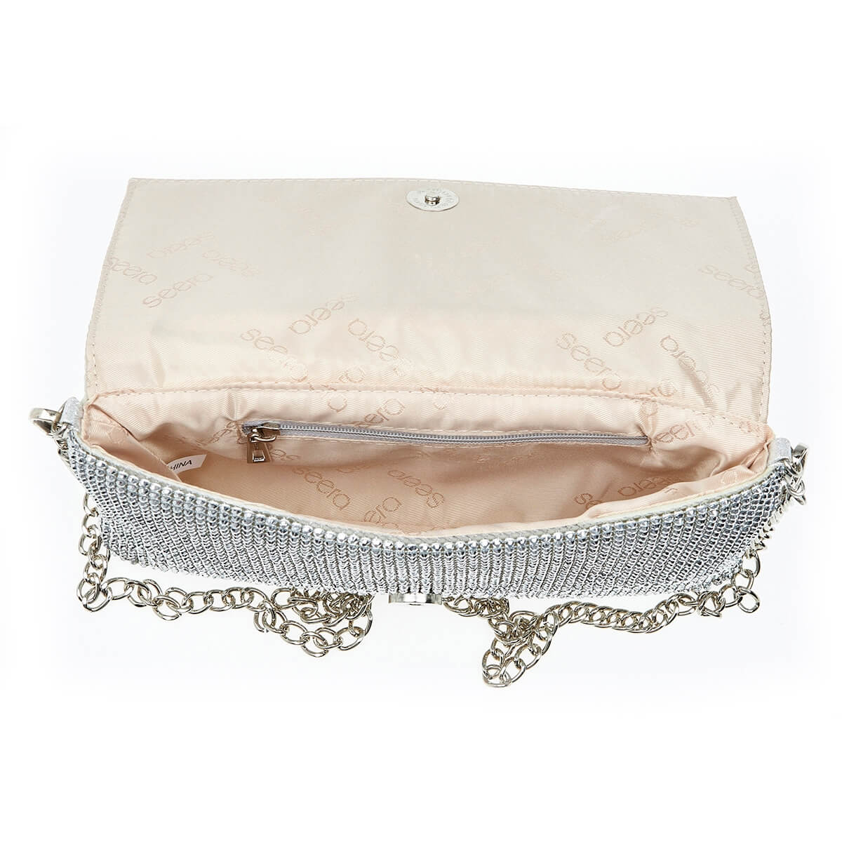 Verde Γυναικείο Αμπιγέ Τσαντάκι 01-1646 Ασημί