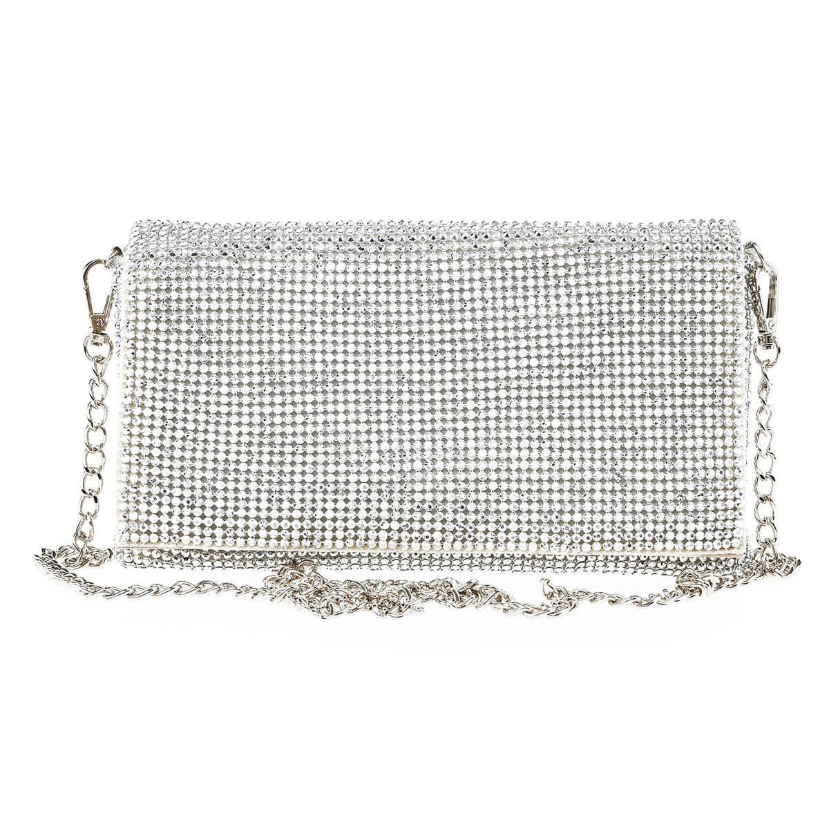 Verde Γυναικείο Αμπιγέ Τσαντάκι 01-1646 Ασημί