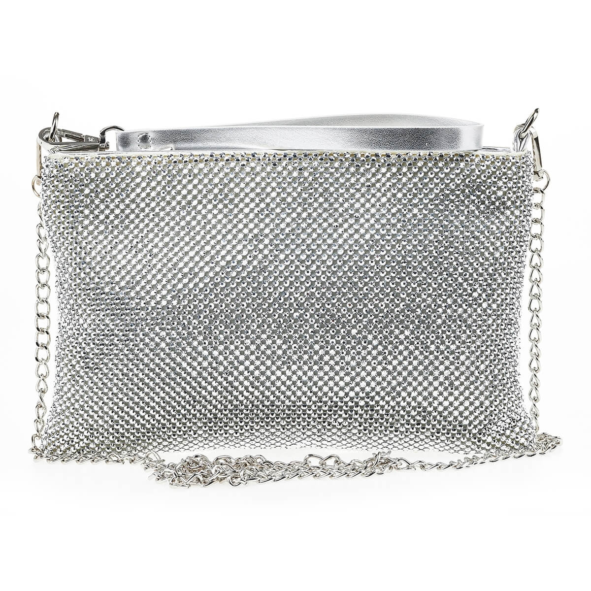 Verde Γυναικείο Αμπιγέ Τσαντάκι 01-1647 Ασημί