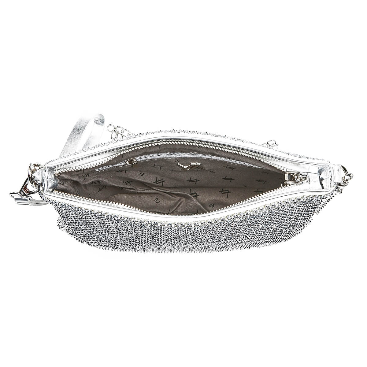 Verde Γυναικείο Αμπιγέ Τσαντάκι 01-1647 Ασημί