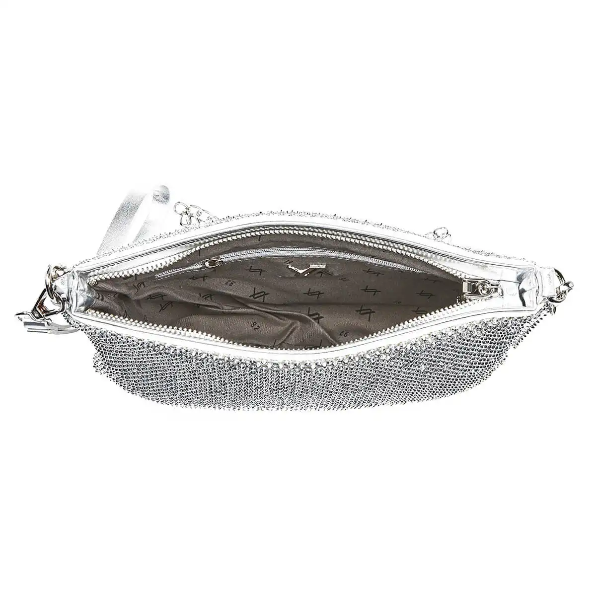 Verde Γυναικείο Αμπιγέ Τσαντάκι 01-1647 Ασημί