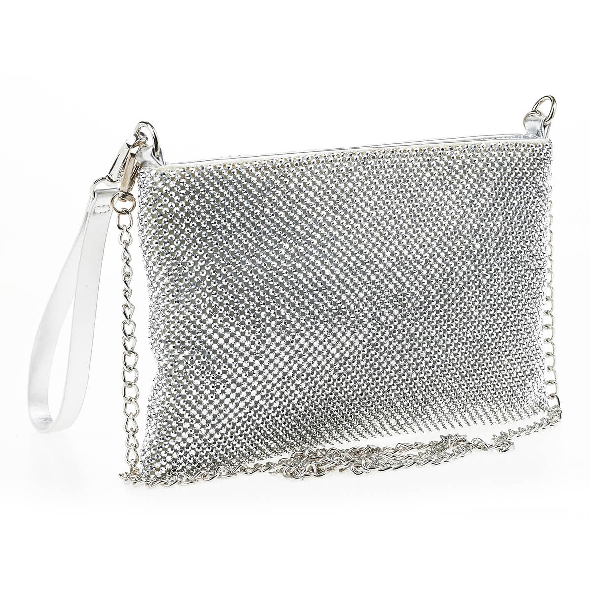 Verde Γυναικείο Αμπιγέ Τσαντάκι 01-1647 Ασημί