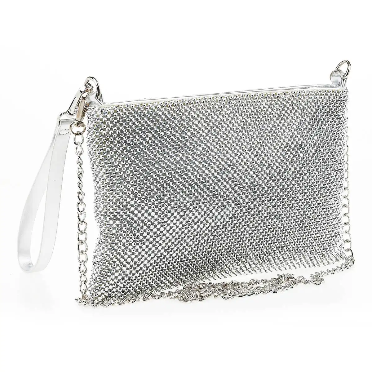 Verde Γυναικείο Αμπιγέ Τσαντάκι 01-1647 Ασημί