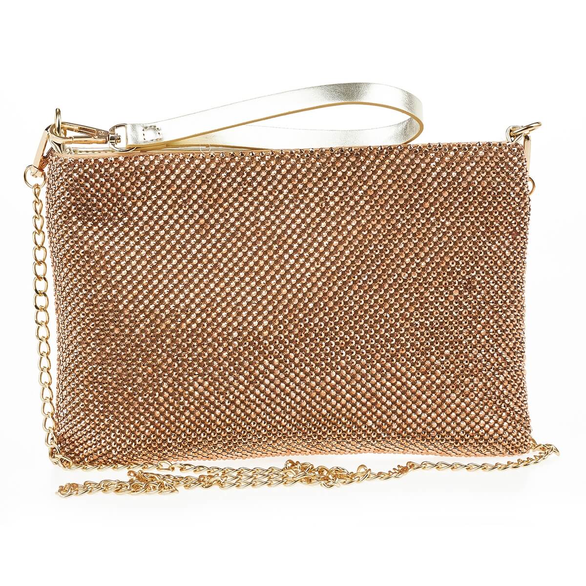 Verde Γυναικείο Αμπιγέ Τσαντάκι 01-1647 Χρυσό