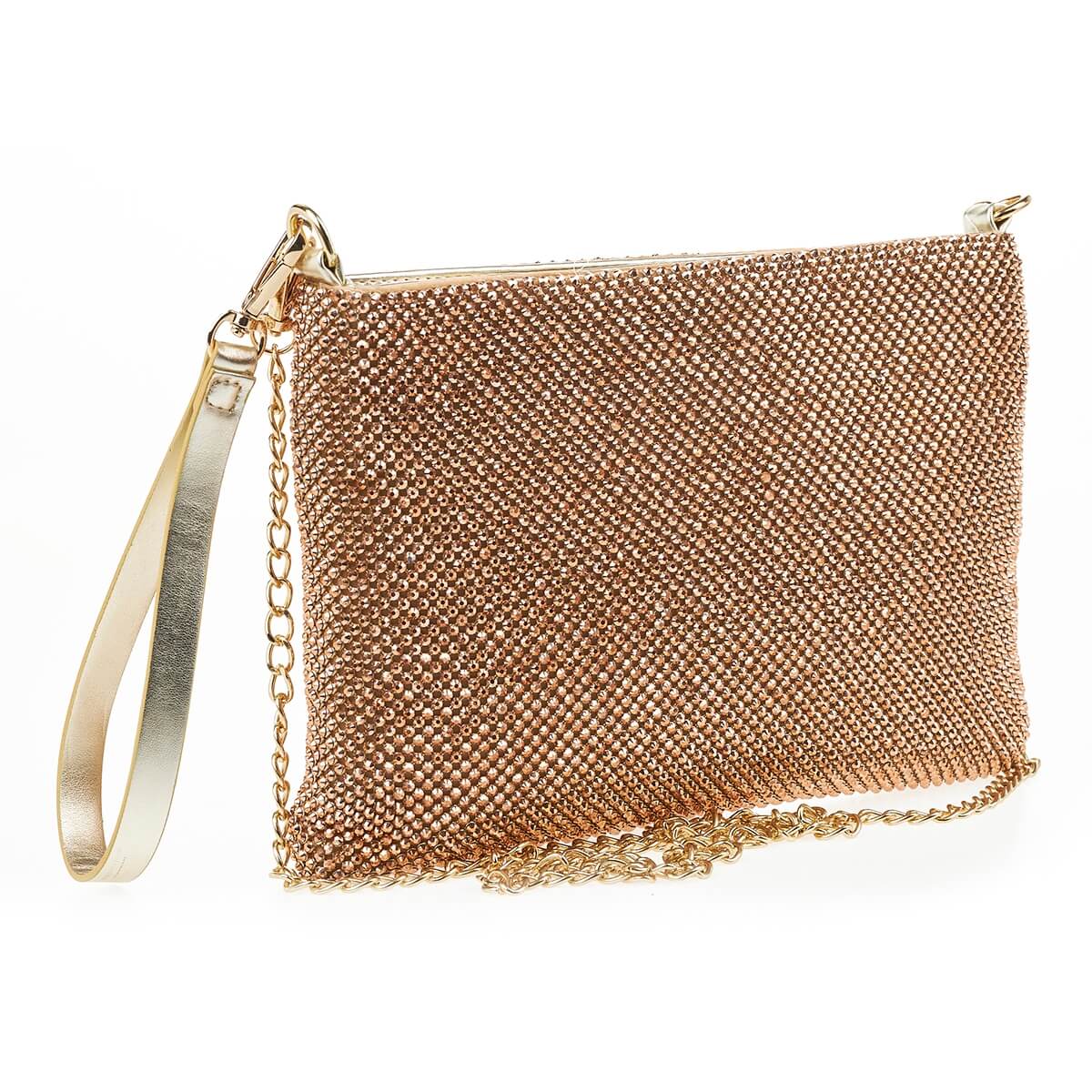 Verde Γυναικείο Αμπιγέ Τσαντάκι 01-1647 Χρυσό