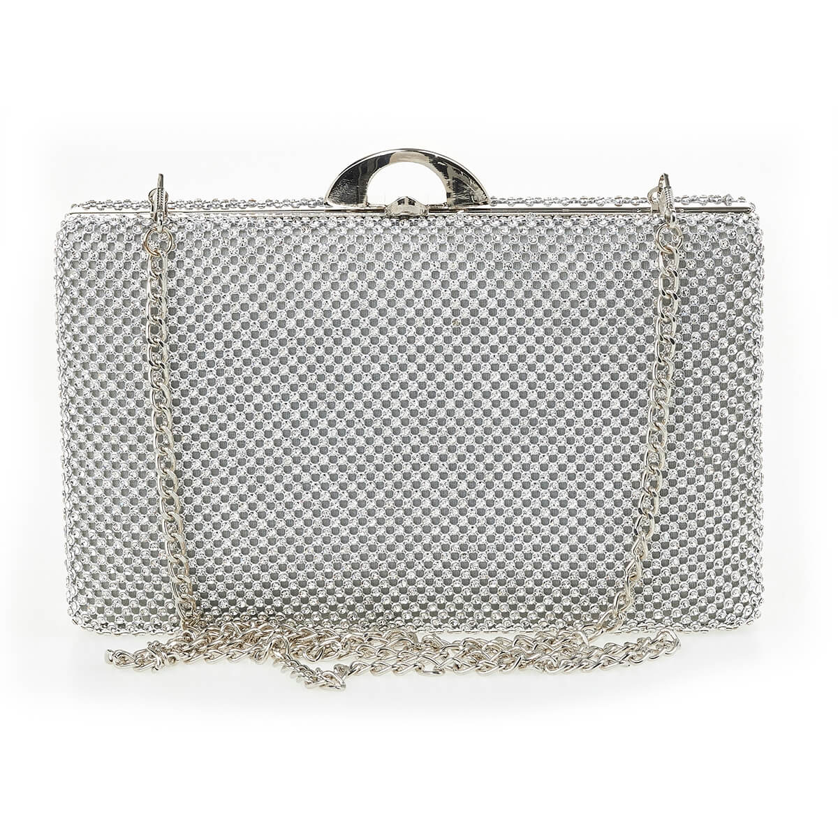 Verde Γυναικείο Αμπιγέ Τσαντάκι 01-1648 Ασημί