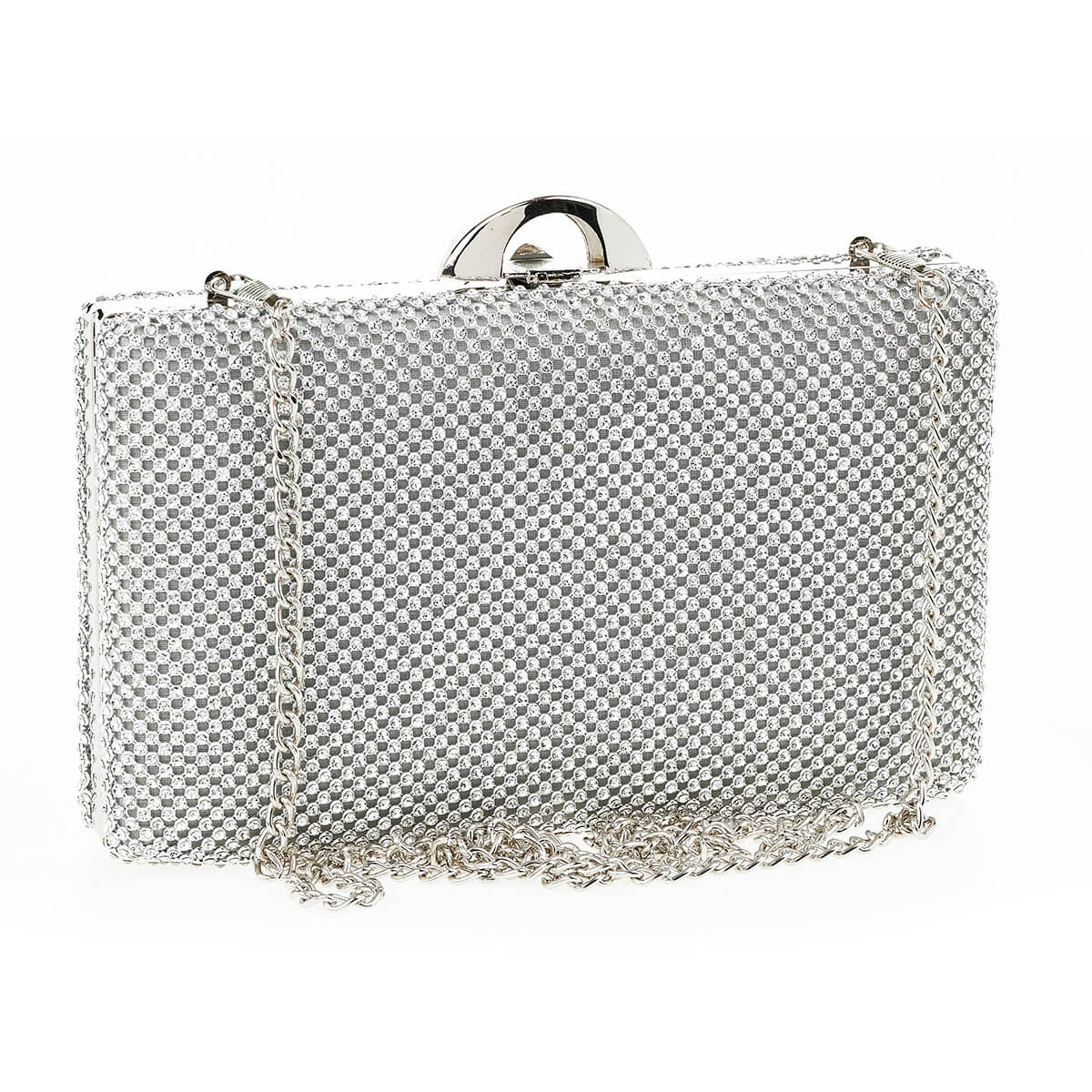 Verde Γυναικείο Αμπιγέ Τσαντάκι 01-1648 Ασημί