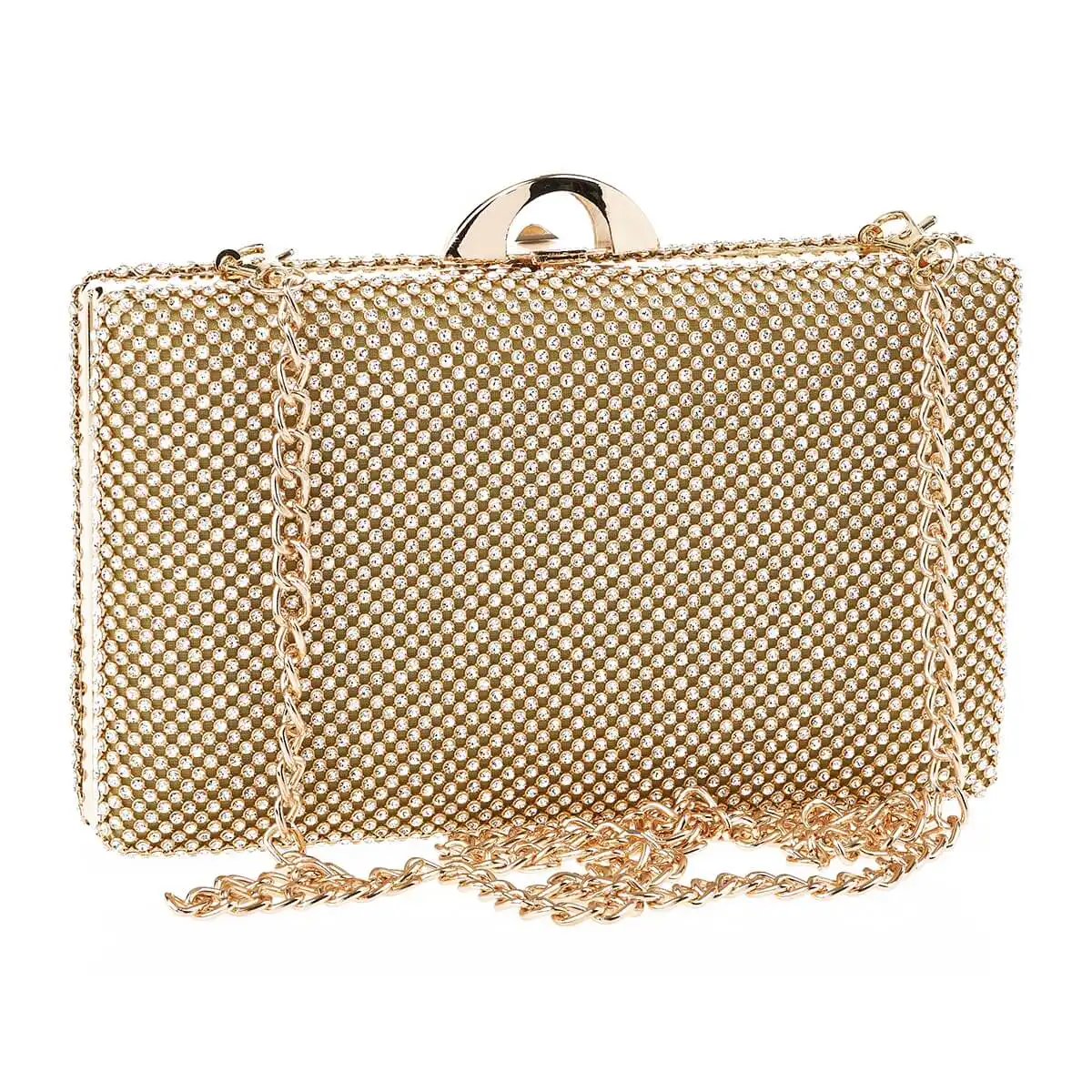 Verde Γυναικείο Αμπιγέ Τσαντάκι 01-1648 Χρυσό