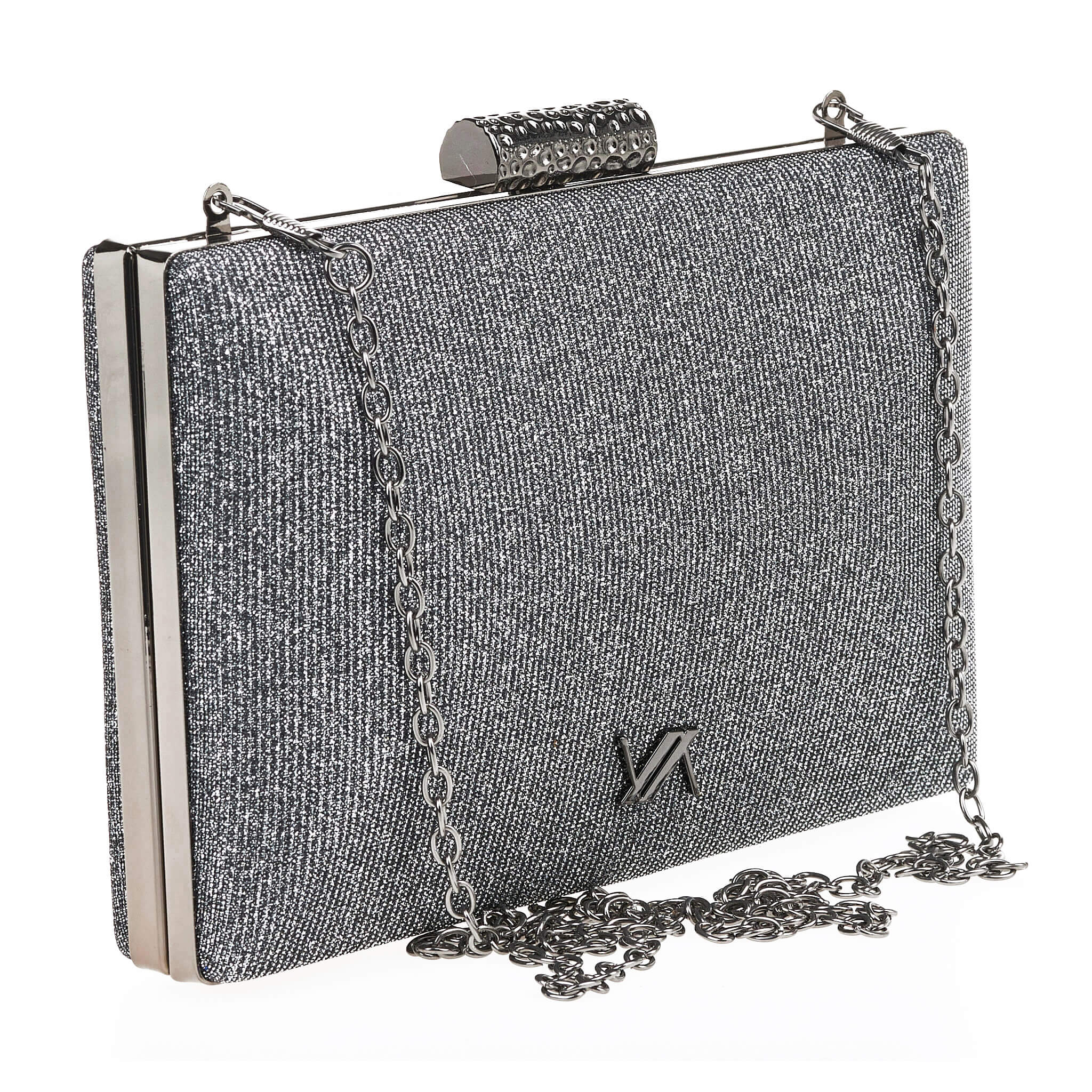 Verde Γυναικείο Αμπιγέ Τσαντάκι 01-1661 Ασημί