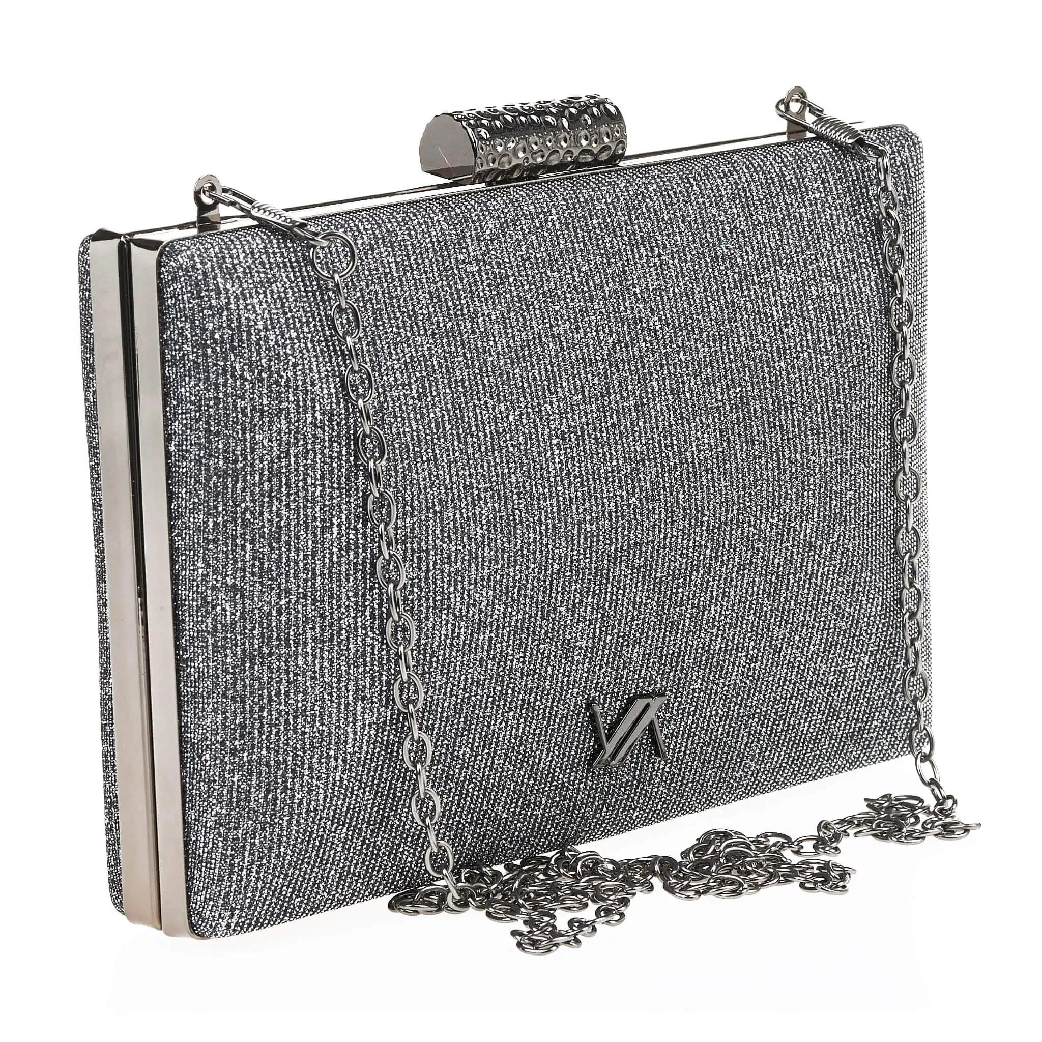 Verde Γυναικείο Αμπιγέ Τσαντάκι 01-1661 Ασημί