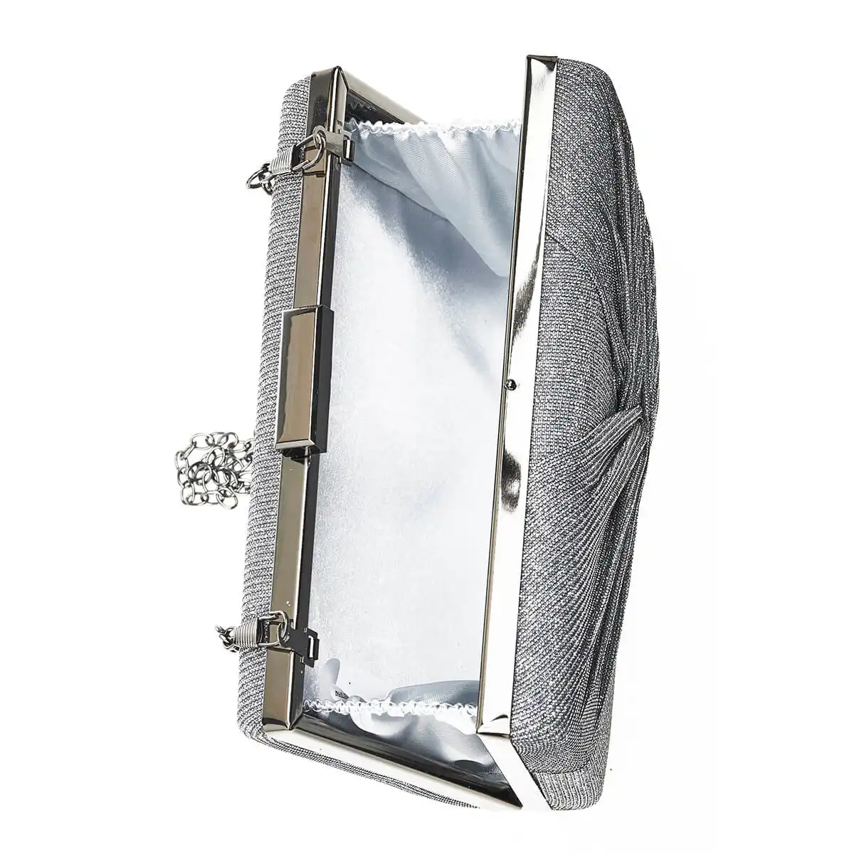 Verde Γυναικείο Αμπιγέ Τσαντάκι 01-1665 Ασημί