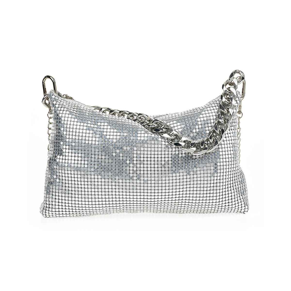 Verde Γυναικείο Αμπιγέ Τσαντάκι 01-1696 Ασημί