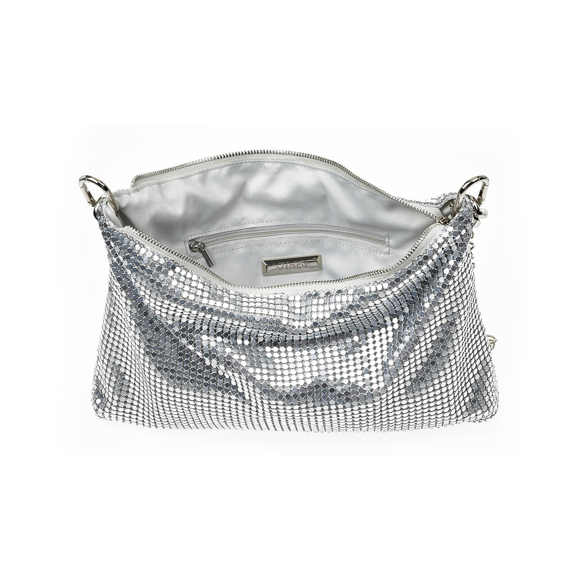 Verde Γυναικείο Αμπιγέ Τσαντάκι 01-1696 Ασημί