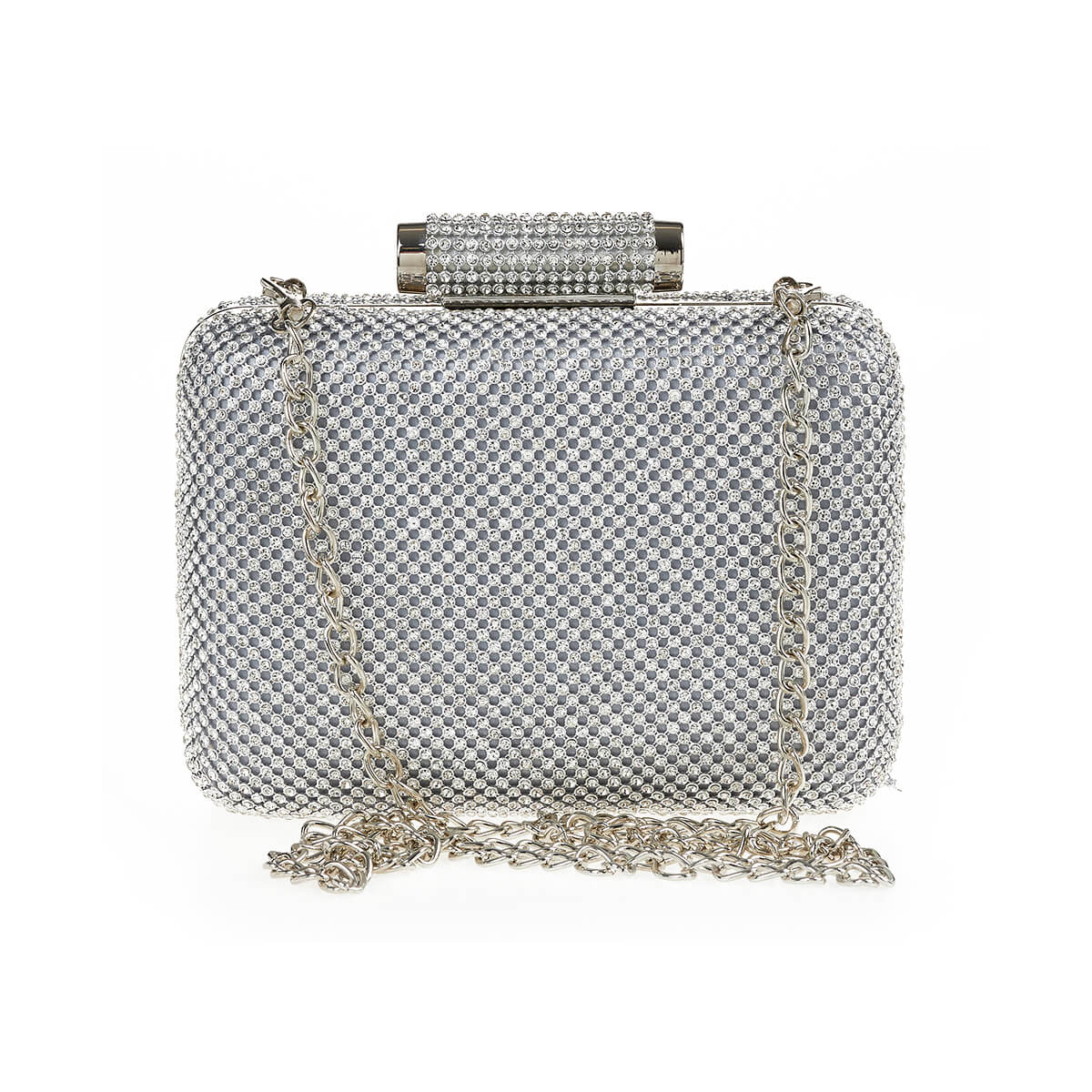 Verde Γυναικείο Αμπιγέ Τσαντάκι 01-1698 Ασημί