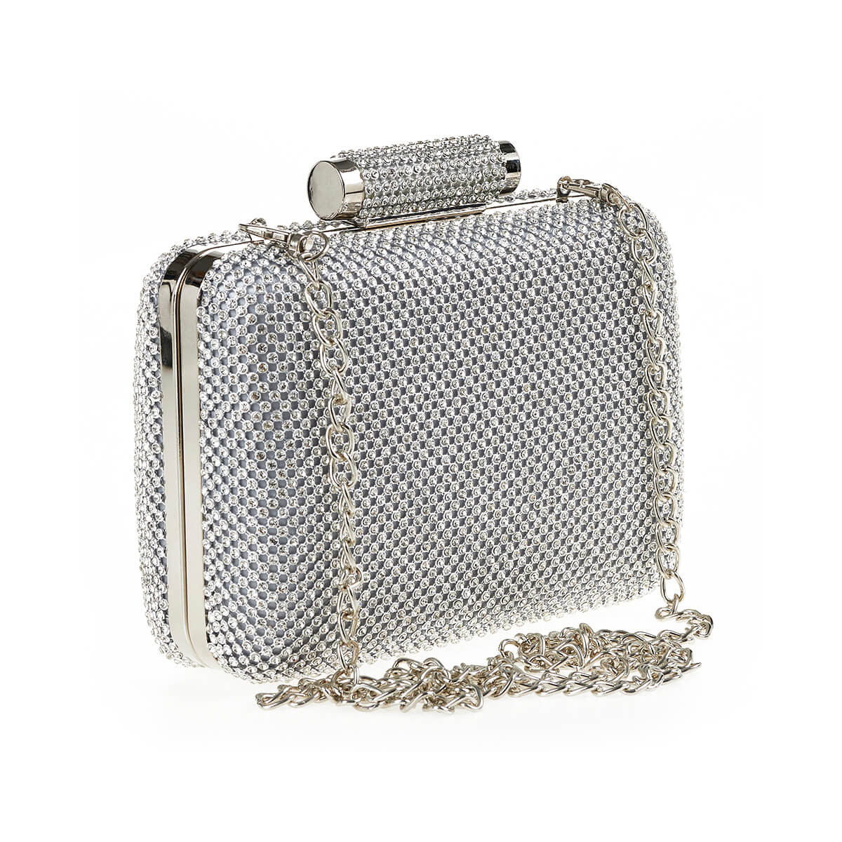 Verde Γυναικείο Αμπιγέ Τσαντάκι 01-1698 Ασημί