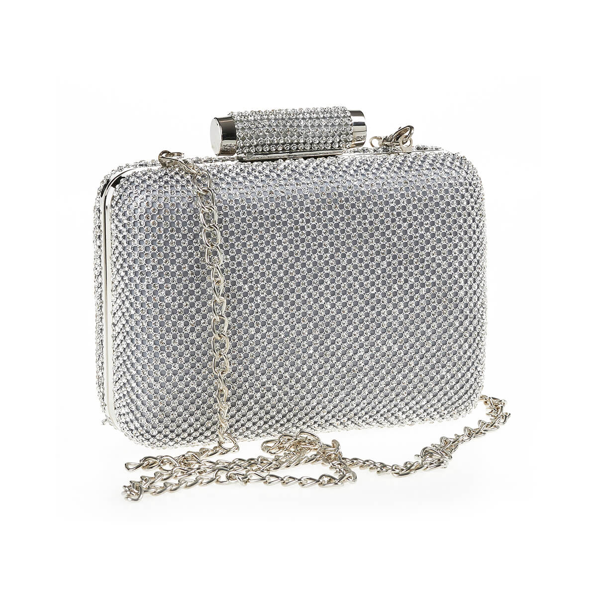 Verde Γυναικείο Αμπιγέ Τσαντάκι 01-1698 Ασημί