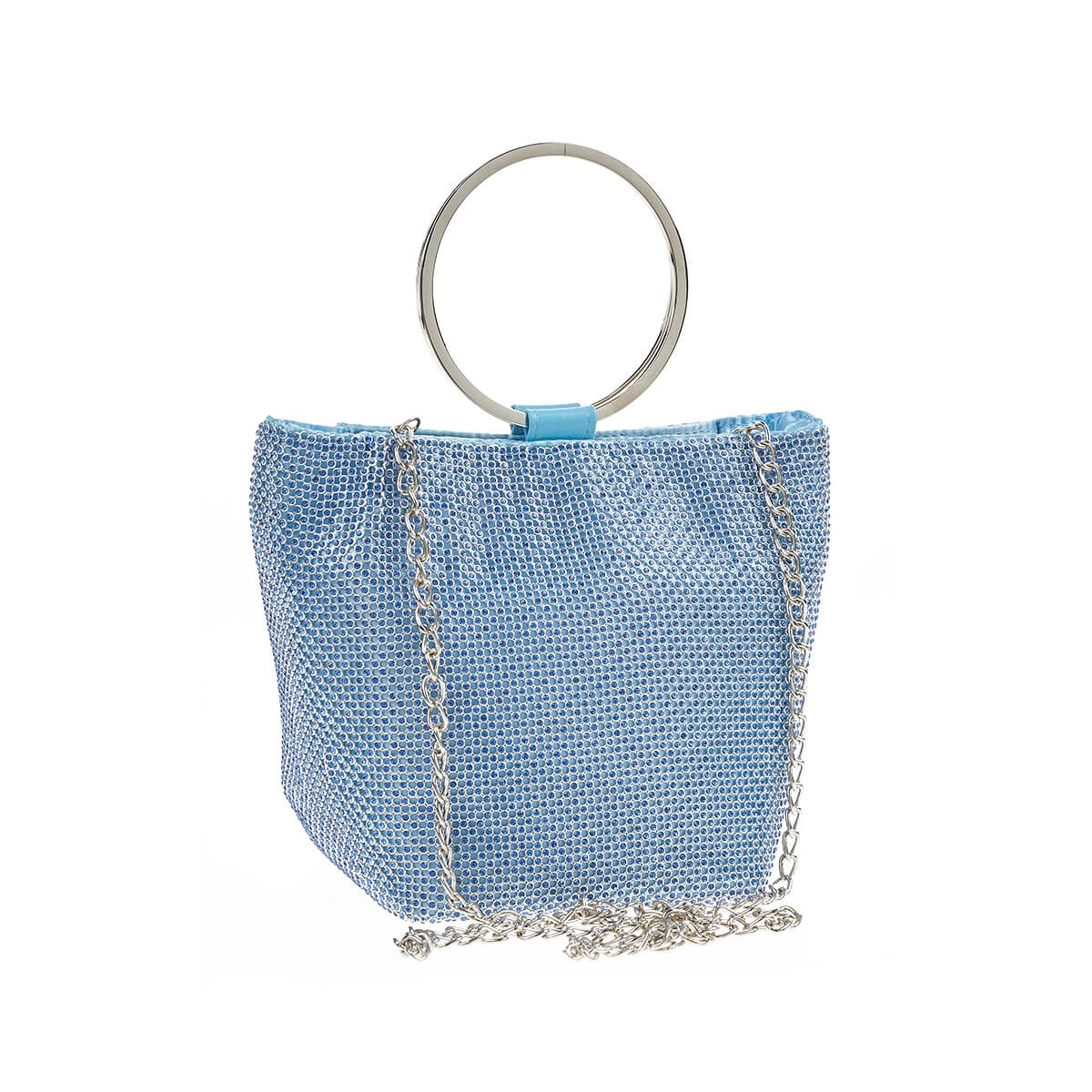 Verde Γυναικείο Αμπιγέ Τσαντάκι 01-1699 Γαλάζιο