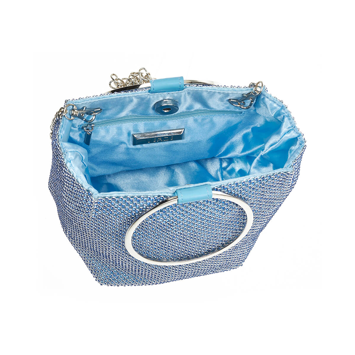 Verde Γυναικείο Αμπιγέ Τσαντάκι 01-1699 Γαλάζιο