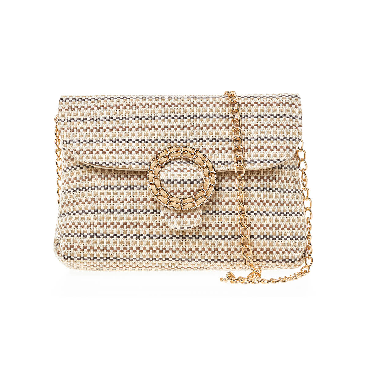 Verde Γυναικείο Αμπιγέ Τσαντάκι 01-1705 Μπεζ