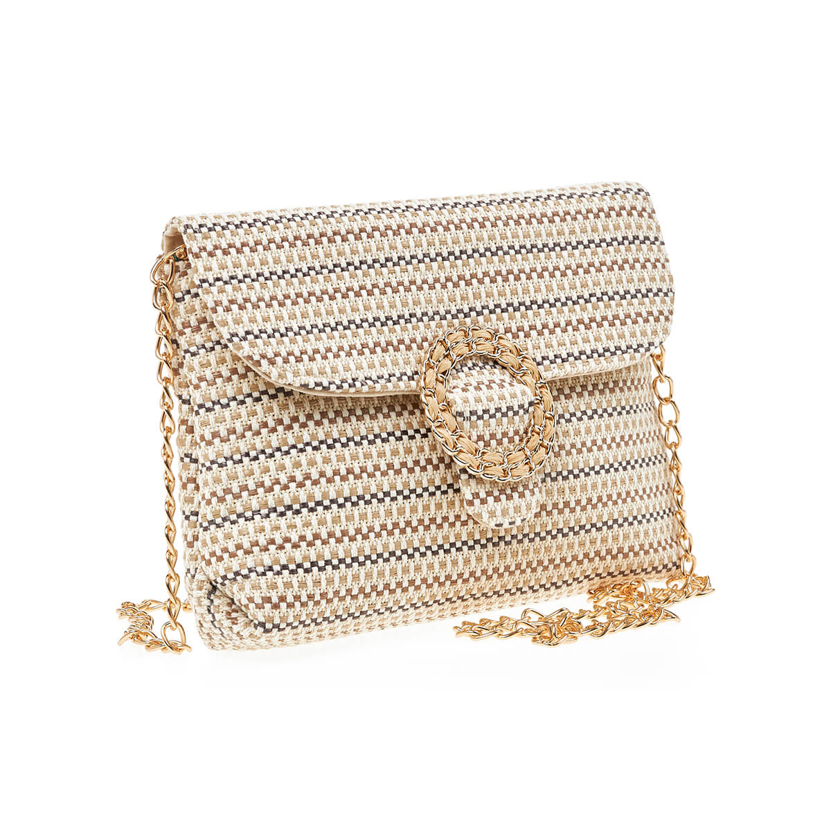 Verde Γυναικείο Αμπιγέ Τσαντάκι 01-1705 Μπεζ