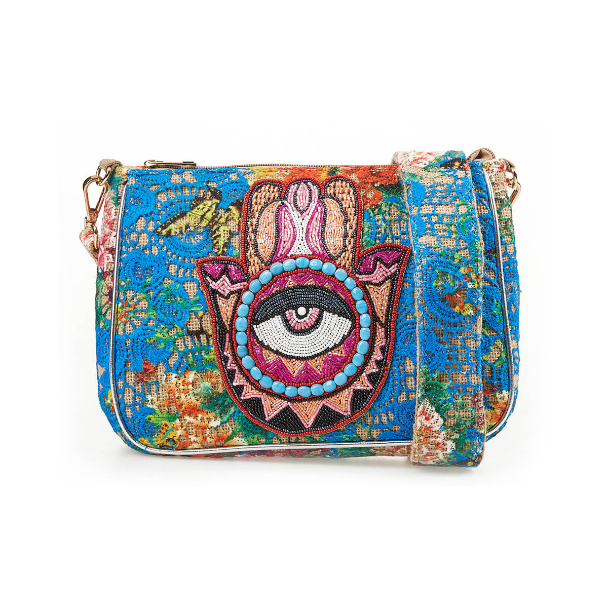 Verde Γυναικείο Αμπιγέ Τσαντάκι 01-1714 Πολύχρωμο