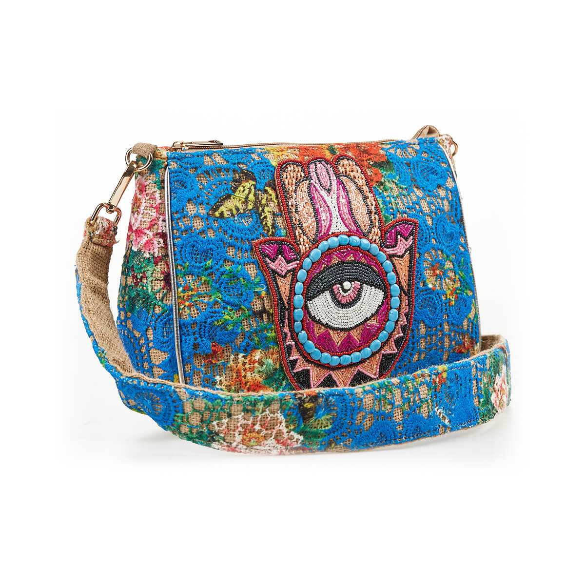 Verde Γυναικείο Αμπιγέ Τσαντάκι 01-1714 Πολύχρωμο