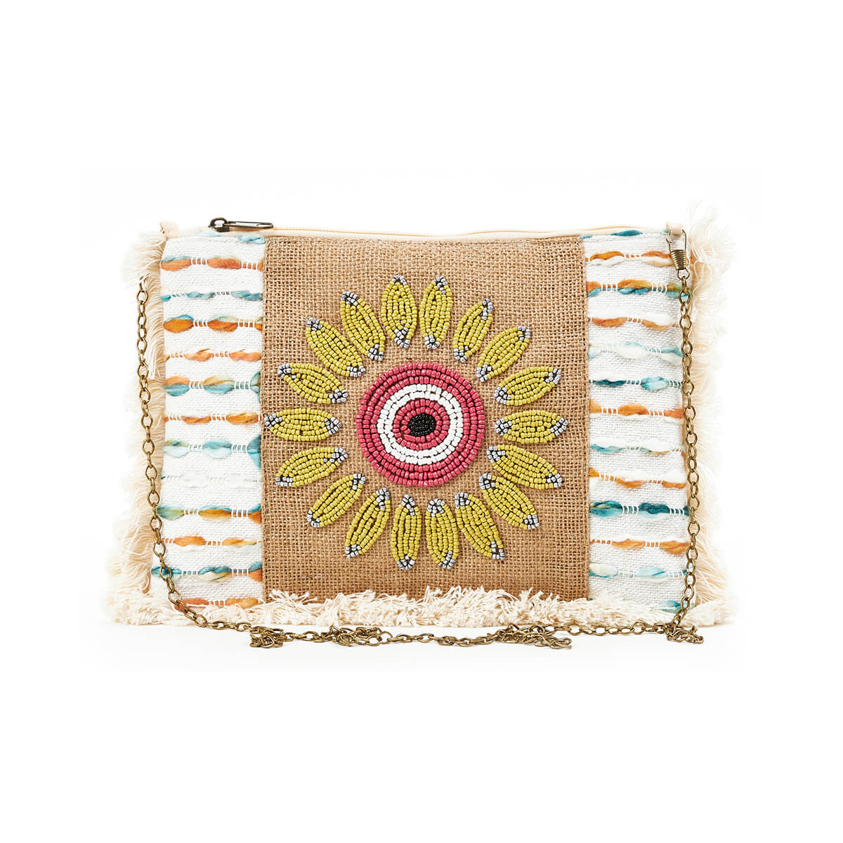 Verde Γυναικείο Αμπιγέ Τσαντάκι 01-1721 Κίτρινο