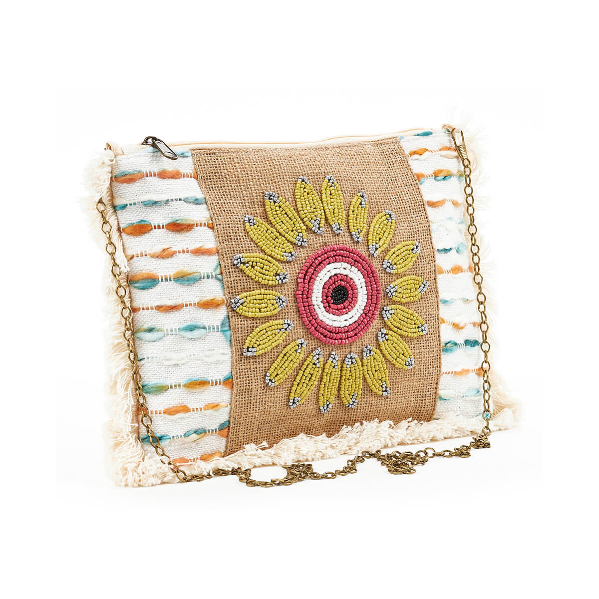 Verde Γυναικείο Αμπιγέ Τσαντάκι 01-1721 Κίτρινο