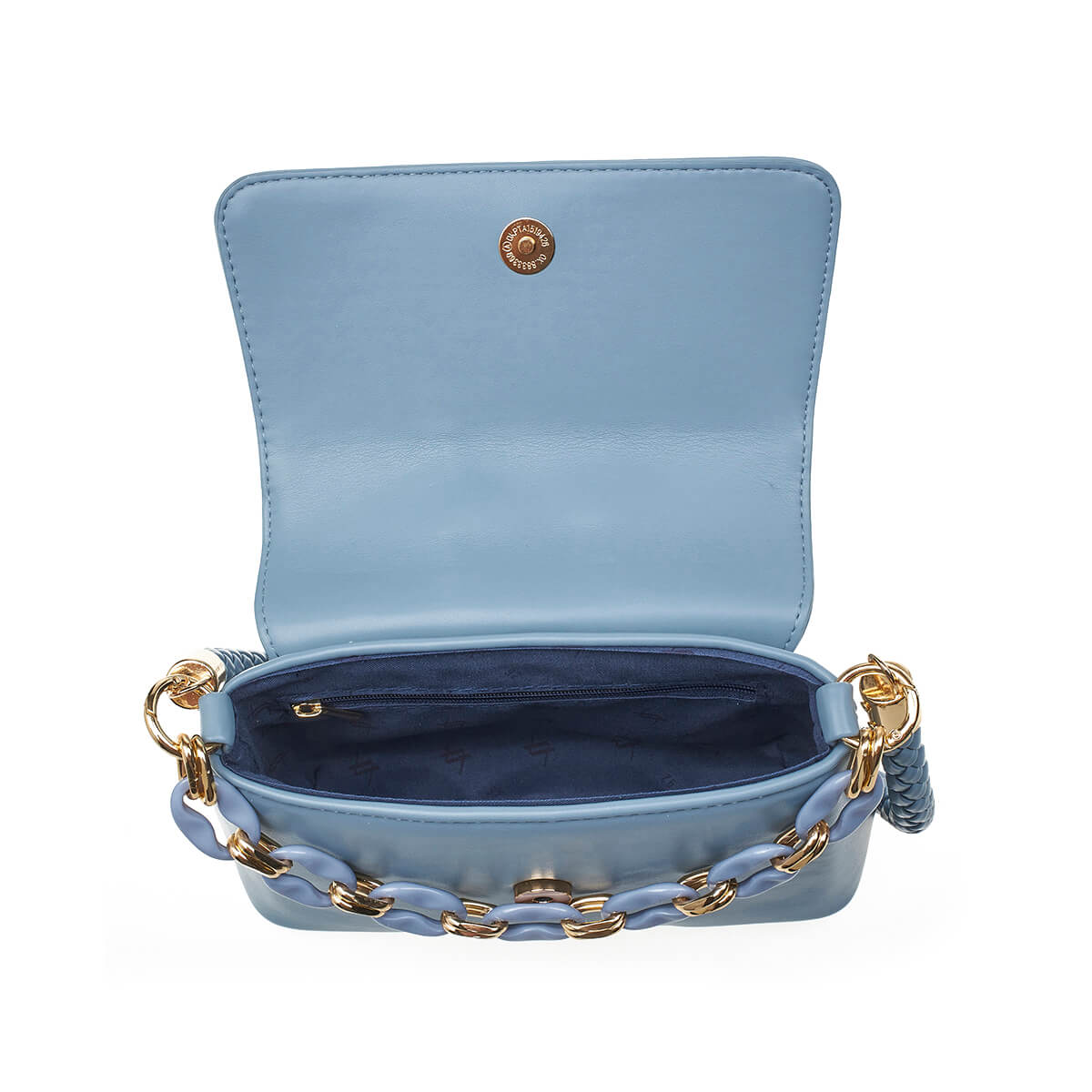 Verde Γυναικείο Αμπιγέ Τσαντάκι 01-1725 Ανοιχτό Μπλε