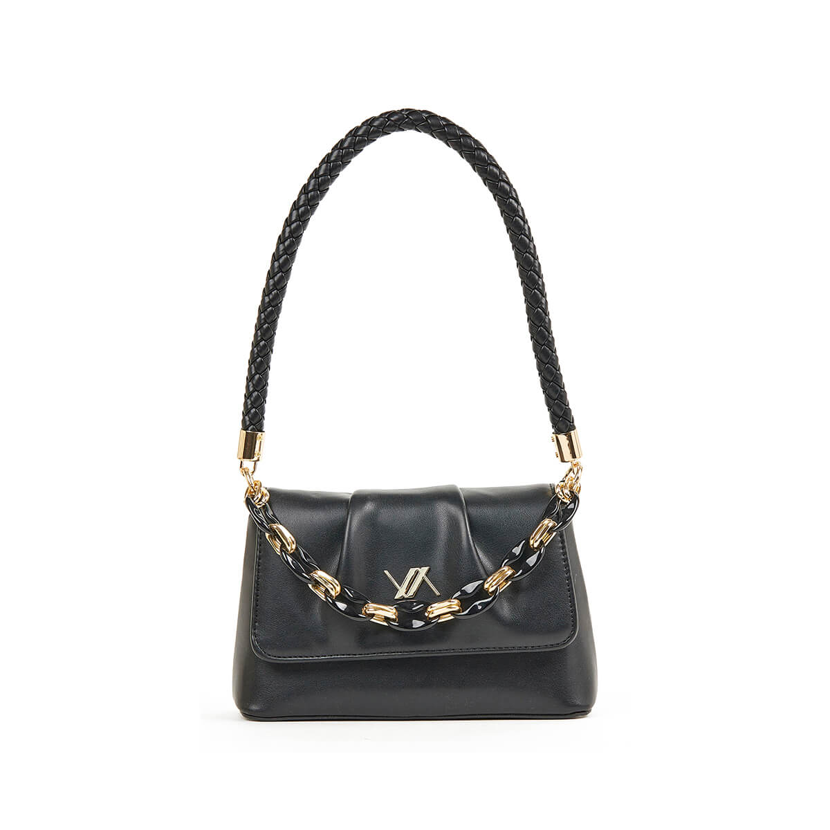 Verde Γυναικείο Αμπιγέ Τσαντάκι 01-1725 Μαύρο