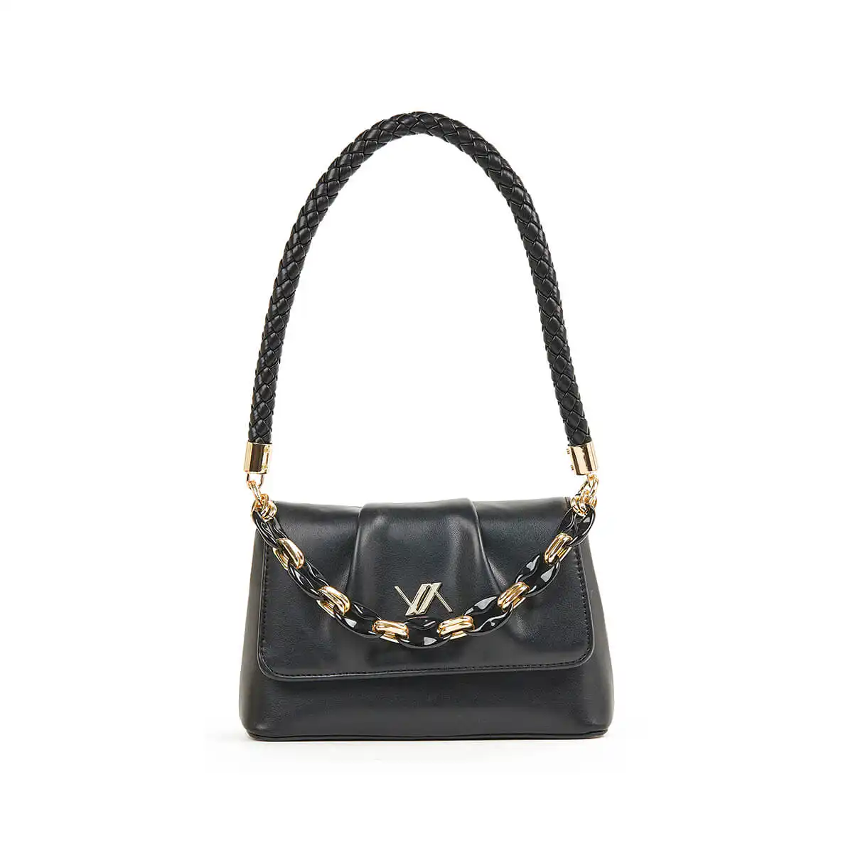 Verde Γυναικείο Αμπιγέ Τσαντάκι 01-1725 Μαύρο