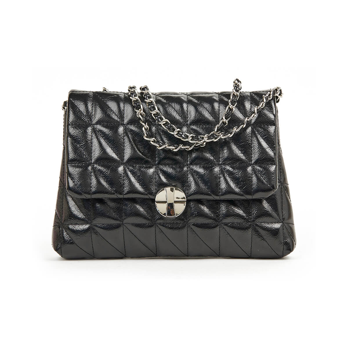 Verde Γυναικείο Αμπιγέ Τσαντάκι 01-1728 Μαύρο