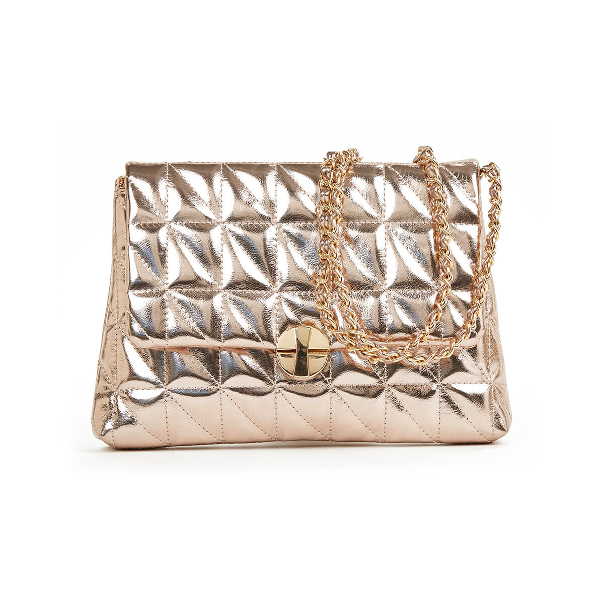 Verde Γυναικείο Αμπιγέ Τσαντάκι 01-1728 Χρυσό