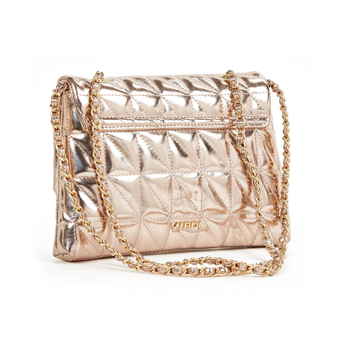 Verde Γυναικείο Αμπιγέ Τσαντάκι 01-1728 Χρυσό