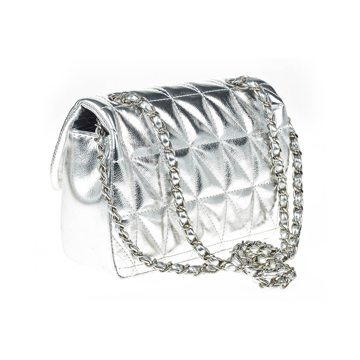 Verde Γυναικείο Αμπιγέ Τσαντάκι 01-1729 Ασημί