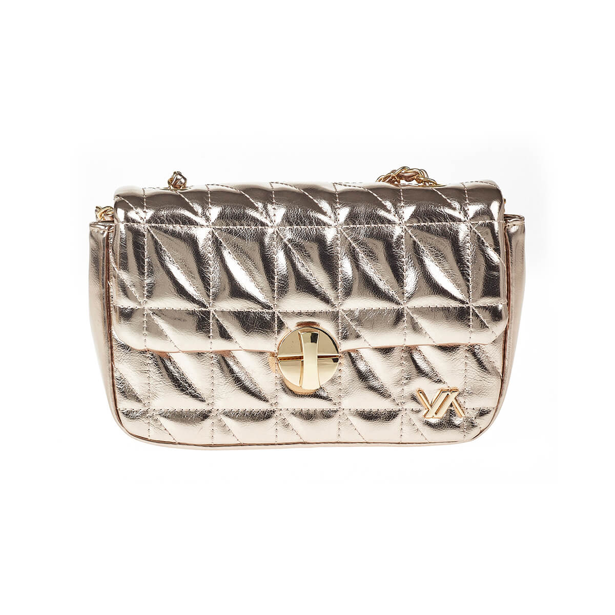 Verde Γυναικείο Αμπιγέ Τσαντάκι 01-1729 Χρυσό