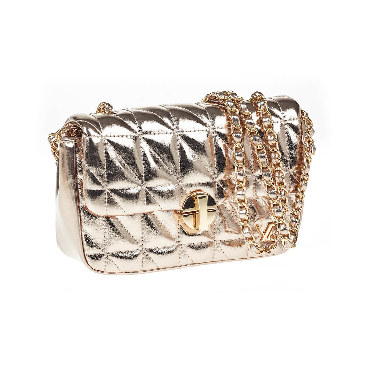 Verde Γυναικείο Αμπιγέ Τσαντάκι 01-1729 Χρυσό