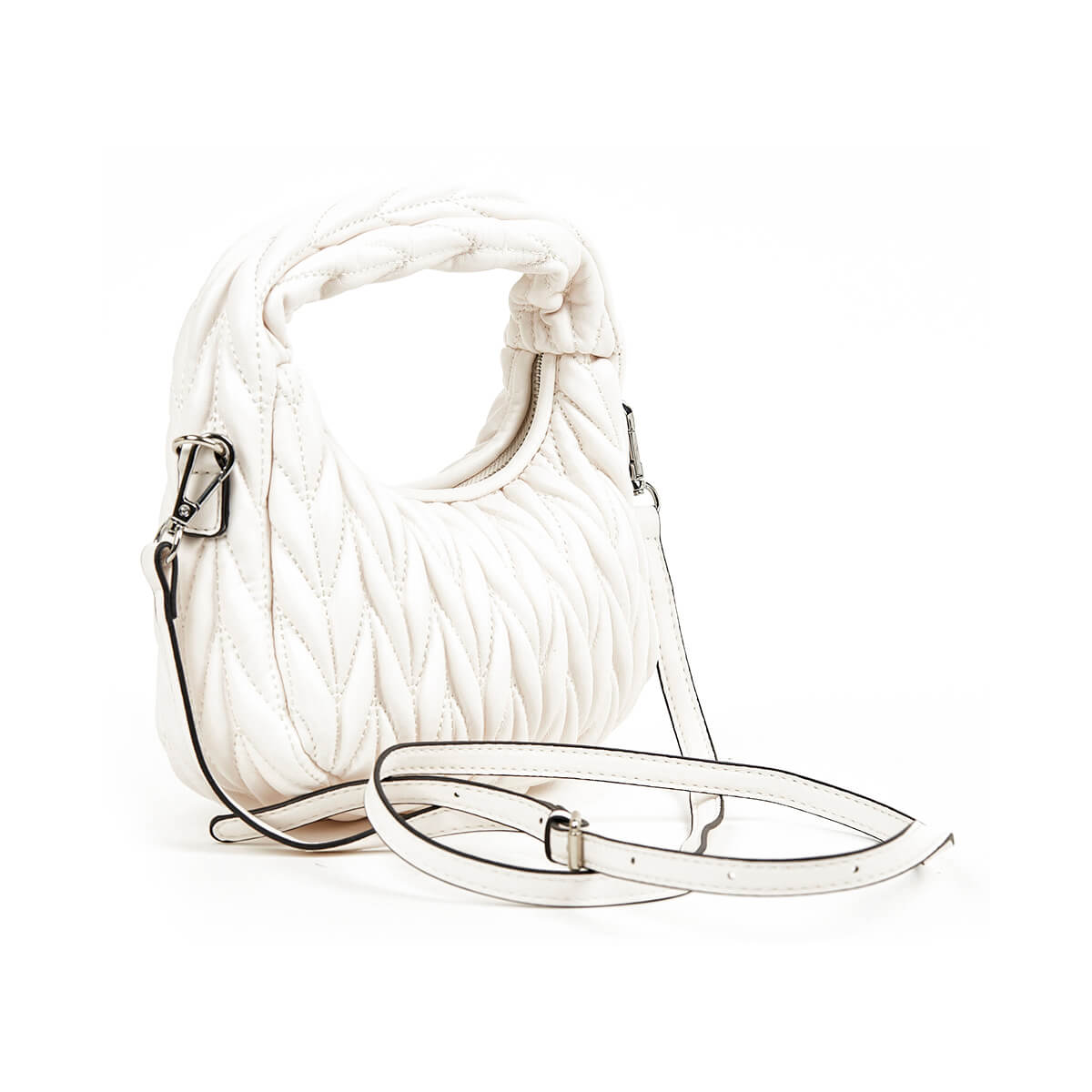 Verde Γυναικείο Αμπιγέ Τσαντάκι 01-1730 Άσπρο