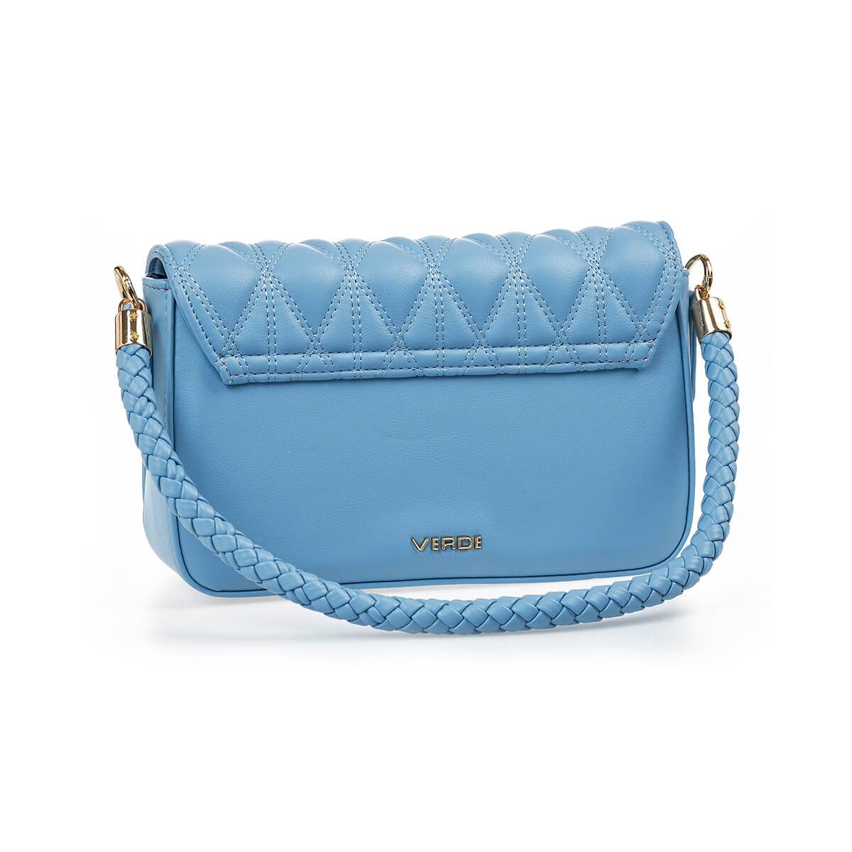 Verde Γυναικείο Αμπιγέ Τσαντάκι 01-1731 Ανοιχτό Μπλε