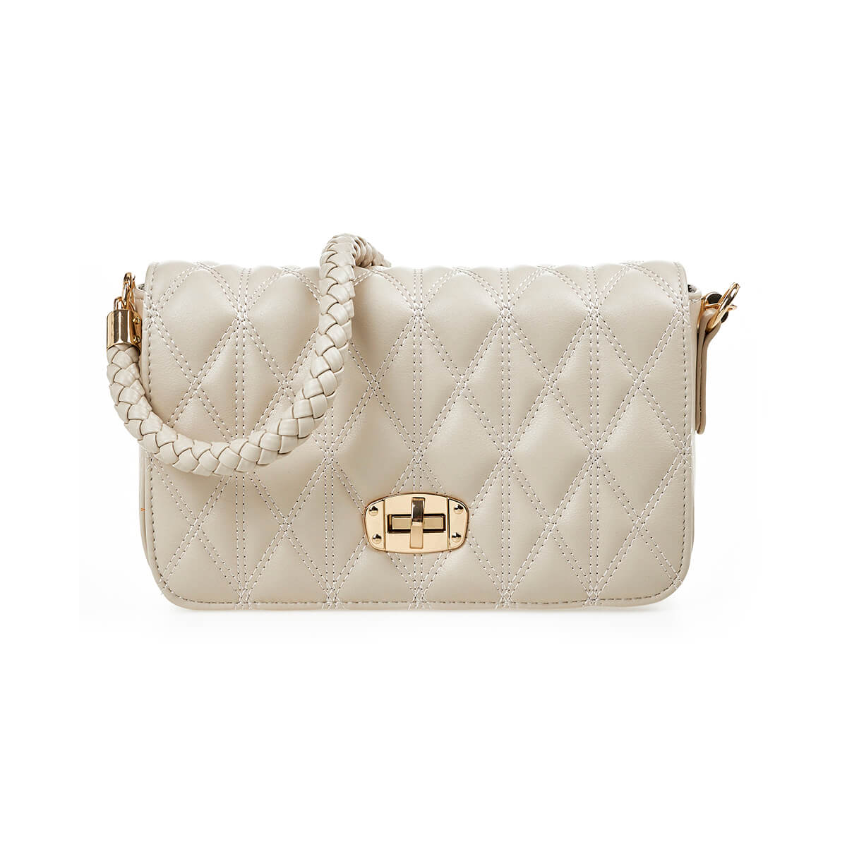 Verde Γυναικείο Αμπιγέ Τσαντάκι 01-1731 Εκρού