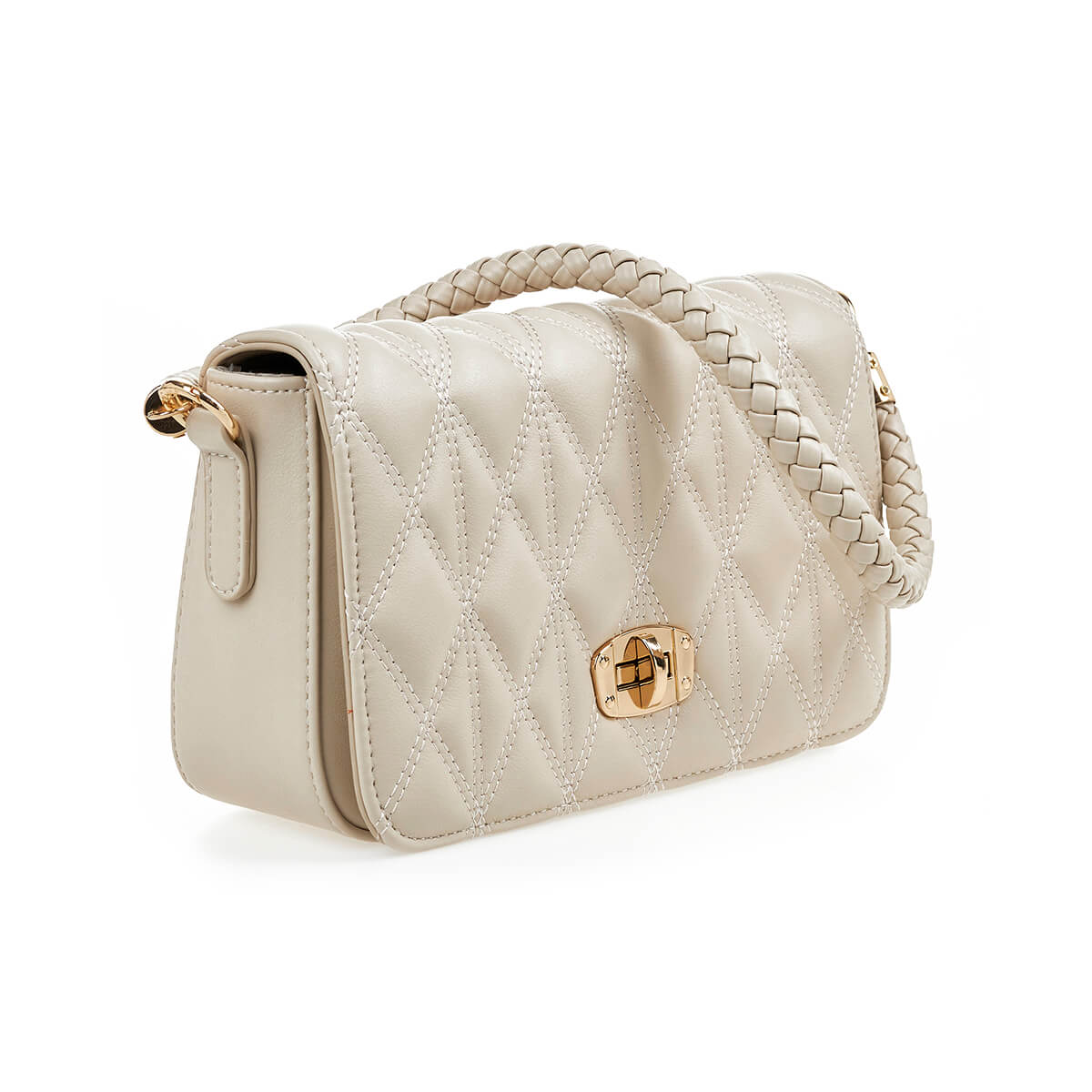 Verde Γυναικείο Αμπιγέ Τσαντάκι 01-1731 Εκρού