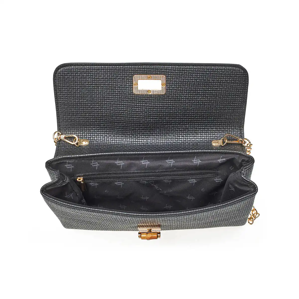 Verde Γυναικείο Αμπιγέ Τσαντάκι 01-1732 Μαύρο