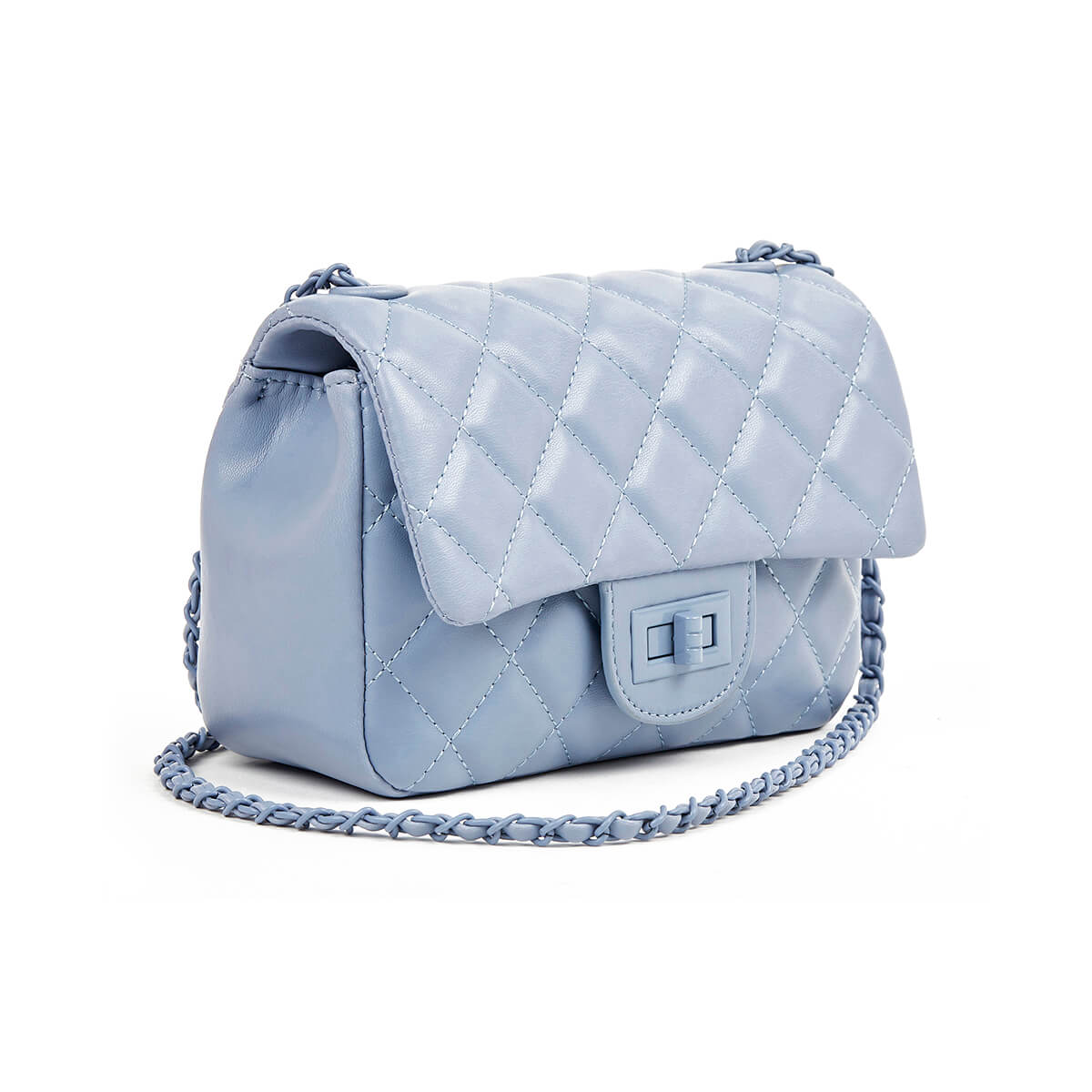 Verde Γυναικείο Αμπιγέ Τσαντάκι 01-1733 Ανοιχτό Μπλε