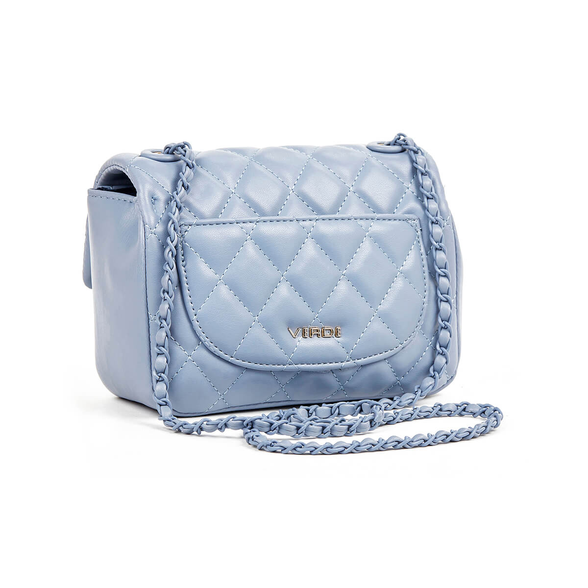 Verde Γυναικείο Αμπιγέ Τσαντάκι 01-1733 Ανοιχτό Μπλε