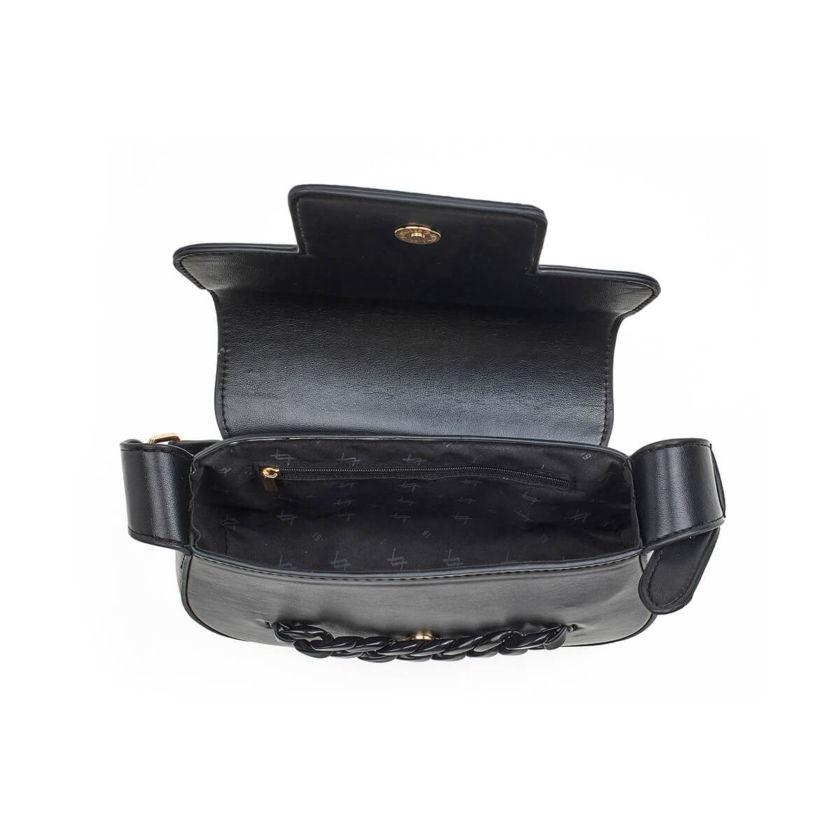 Verde Γυναικείο Αμπιγέ Τσαντάκι 01-1736 Μαύρο