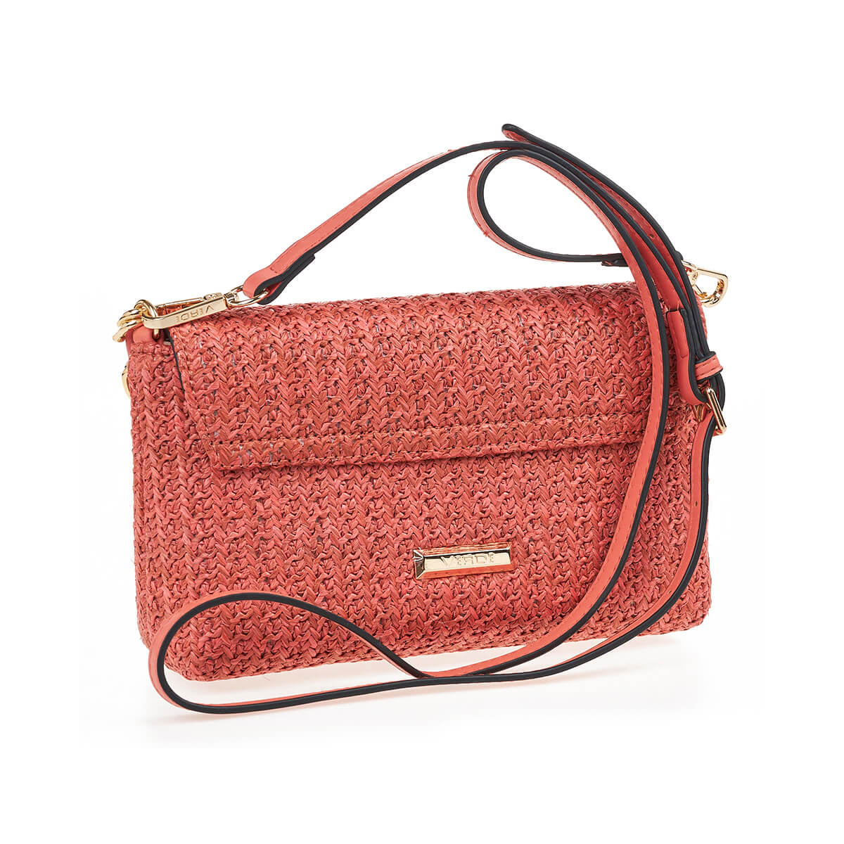 Verde Γυναικείο Αμπιγέ Τσαντάκι 01-1737 Ψάθινο Κοραλί