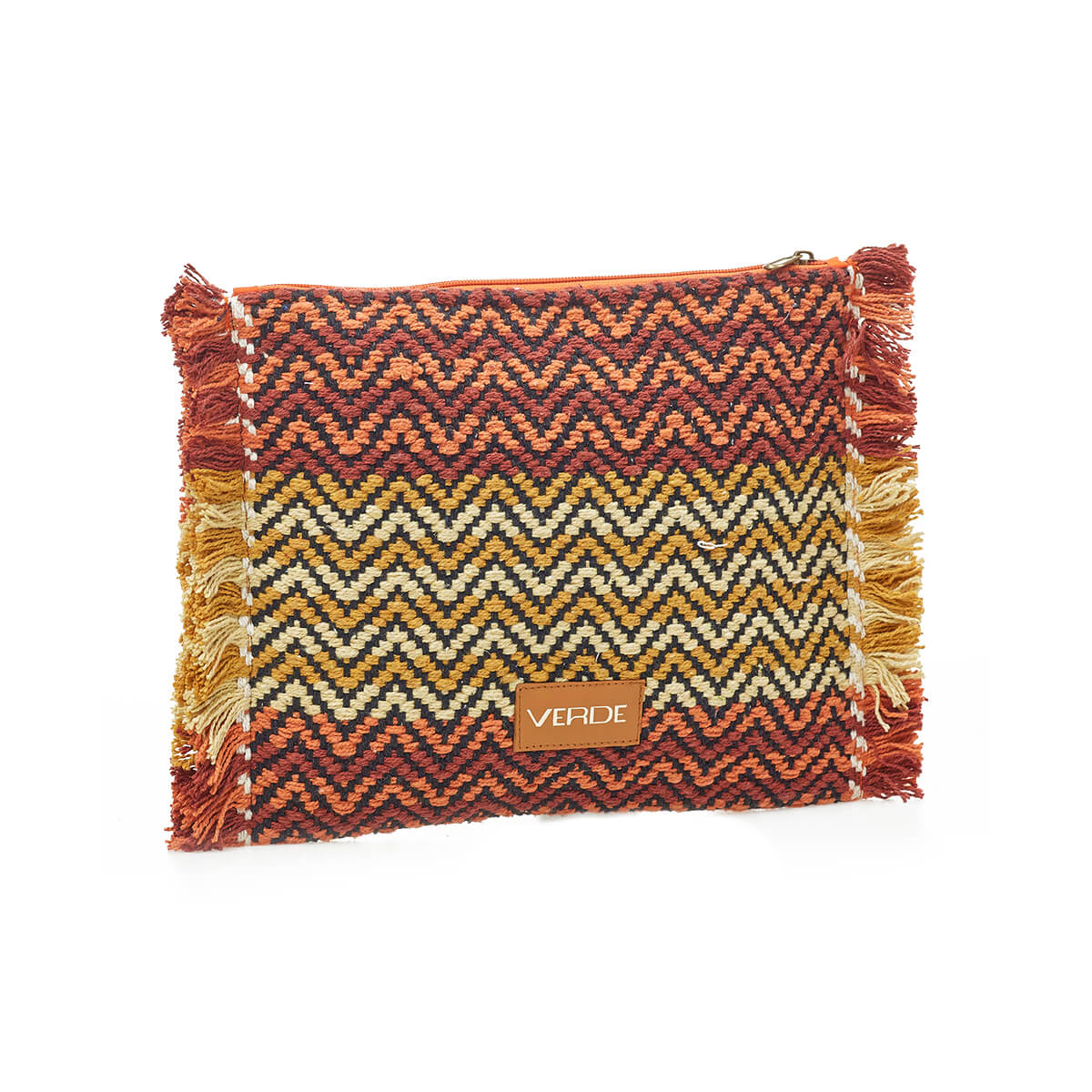 Verde Γυναικείο Αμπιγέ Τσαντάκι 01-1744 Βαμβακερό Πορτοκαλί